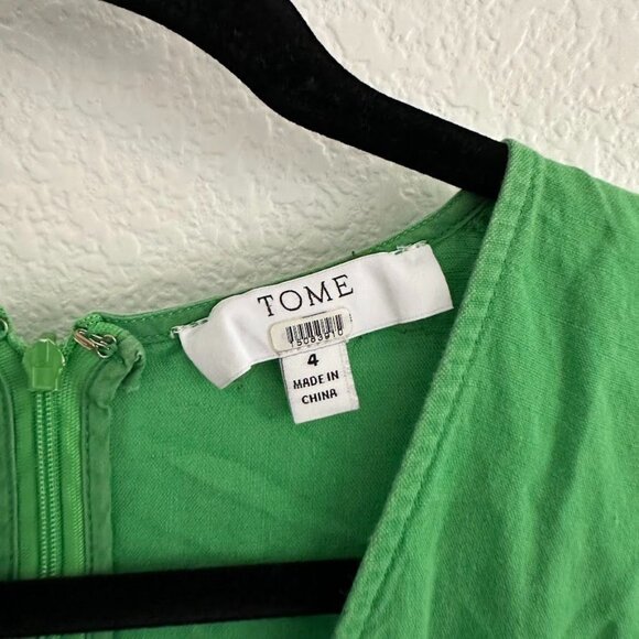 TOME Collective Green Linen Dress - Picture 7 of 9